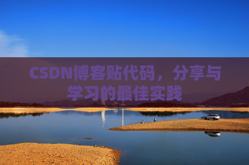 CSDN博客贴代码，分享与学习的最佳实践